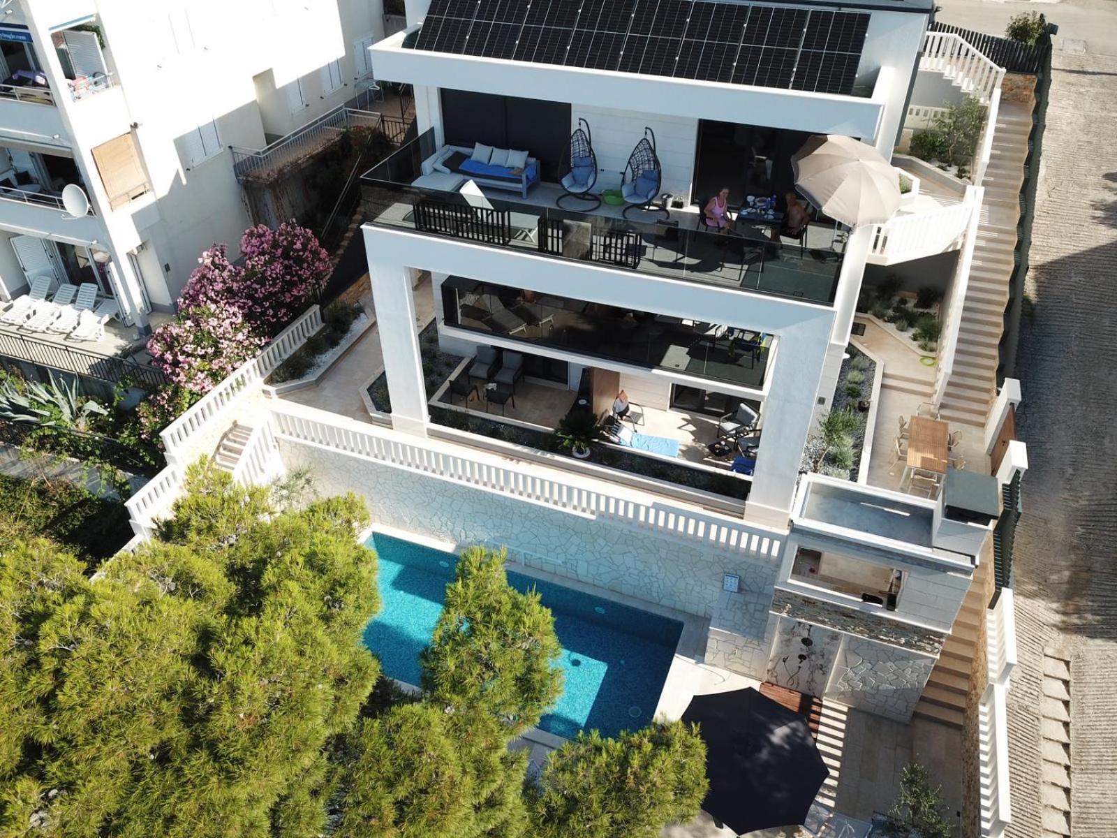 Luxury Beachfront Villa Carlisa Čiovo Exteriör bild
