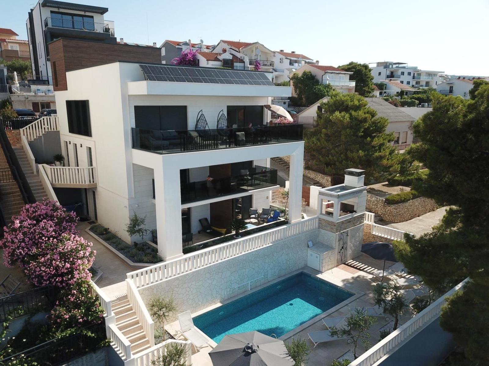 Luxury Beachfront Villa Carlisa Čiovo Exteriör bild